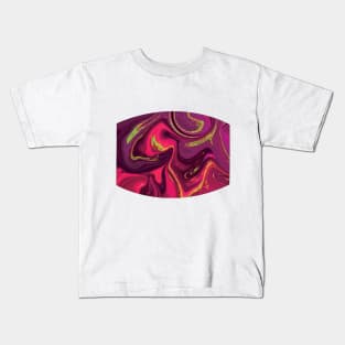 Trippy Raspberry Swirl Kids T-Shirt